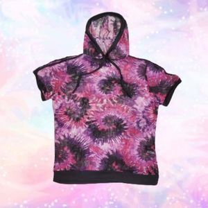 💜 💗 PINK & PURPLE 💗💜 TYE DYE PRINT
HOODIE NWT